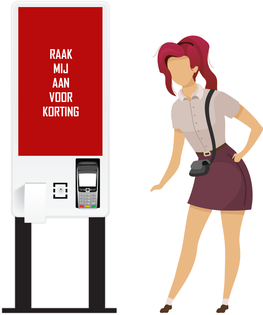 The kiosk provides extra ease of ordering